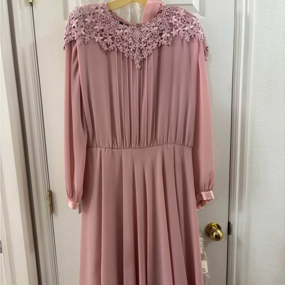 Ursula of Switzerland Blush Long Sleeve Dress